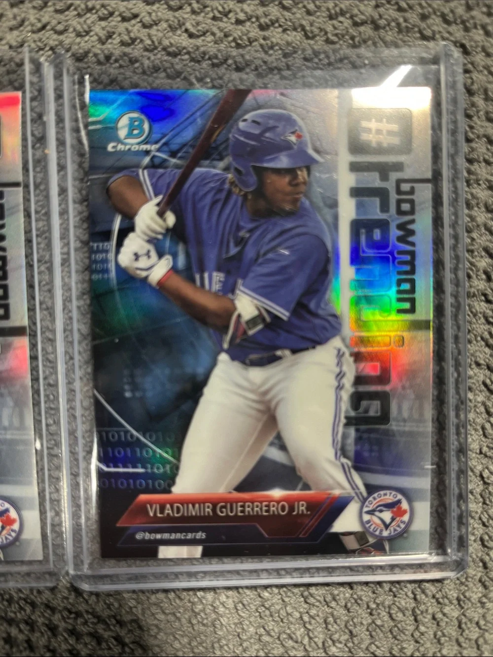 Lot (2) 2018 Bowman Chrome Vladimir Guerrero Jr. Trending Refractor # - VG